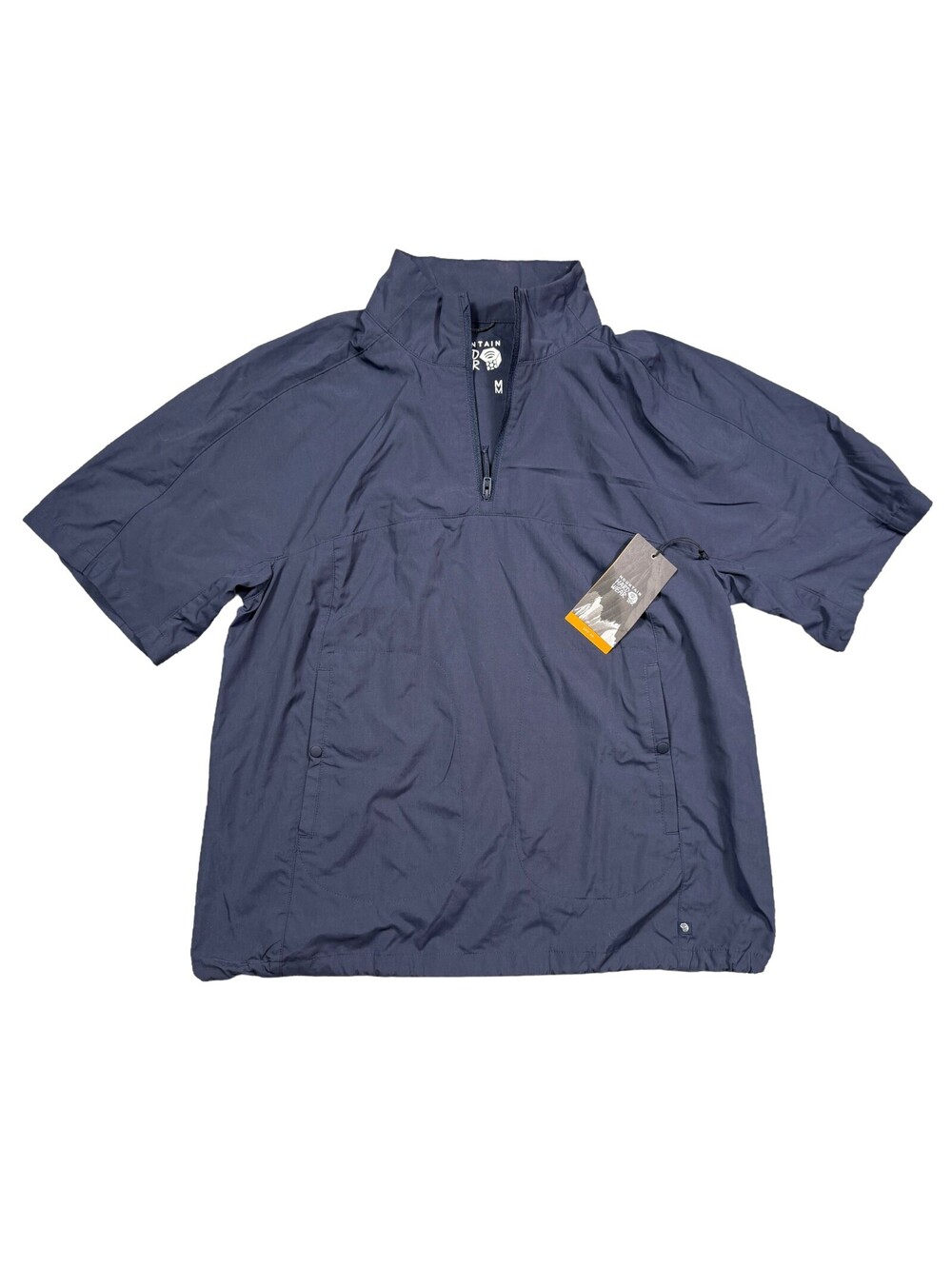 Mountain Hardwear Echo Lake 1/2 Zip Short Sleeve Pullover Women's M NWT Navy